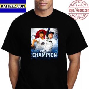 Team Japan Champions 2023 World Baseball Classic World Champions Vintage T-Shirt