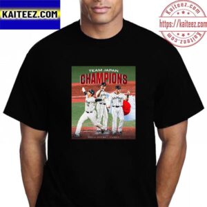 Team Japan Champions The 2023 World Baseball Classic Champions Vintage T-Shirt