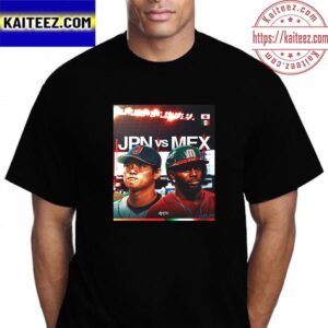 Team Japan Vs Team Mexico In Semifinal 2023 World Baseball Classic Vintage T-Shirt