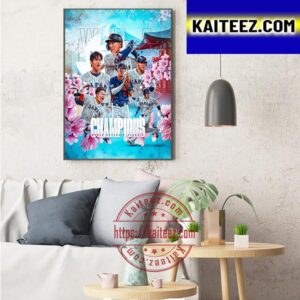 Team Japan Wins The 2023 WBC Art Decor Poster Canvas