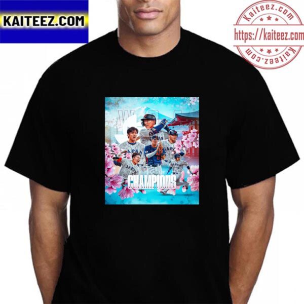 Team Japan Wins The 2023 WBC Vintage T-Shirt