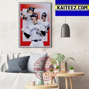 Team Japan Wins The The 2023 World Baseball Classic Champions Art Decor Poster Canvas