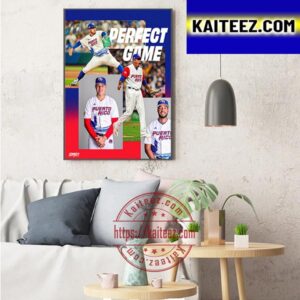 Team Puerto Rico Perfect Game In The World Baseball Classic 2023 Art Decor Poster Canvas