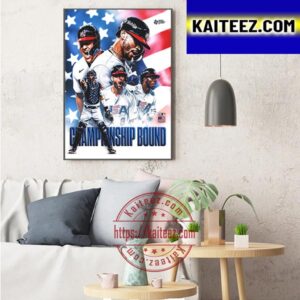Team USA Baseball Championship Bound 2023 World Baseball Classic Art Decor Poster Canvas