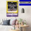 UConn Huskies Womens Basketball Are 2023 BIG EAST Conference Champions Art Decor Poster Canvas