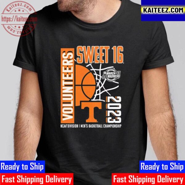 Tennessee Volunteers 2023 NCAA Mens Basketball Tournament March Madness Sweet 16 Vintage T-Shirt