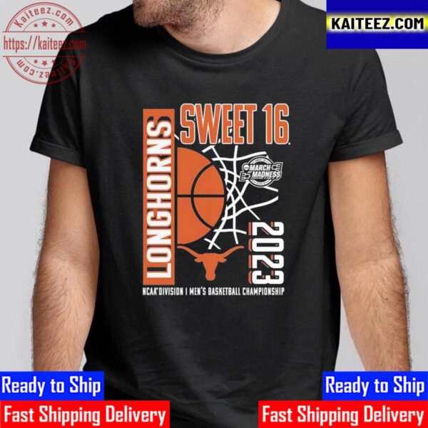 Texas Longhorns 2023 NCAA Mens Basketball Tournament March Madness Sweet 16 Vintage T-Shirt