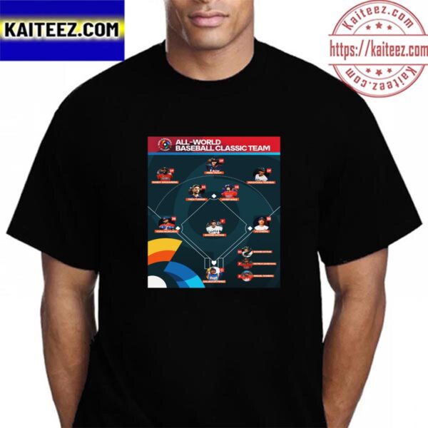 The 2023 All-World Baseball Classic Team Vintage T-Shirt