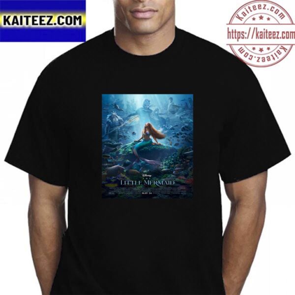 The Little Mermaid 2023 Official Poster Vintage T-Shirt