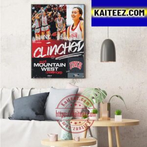 UNLV Lady Rebels Champions 2023 Mountain West Art Decor Poster Canvas