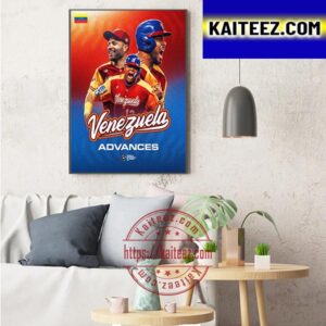 Venezuela Is Moving On To The Quarterfinals 2023 World Baseball Classic Art Decor Poster Canvas