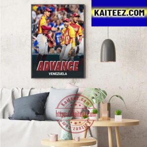 Venezuela Officially Clinches And Advances Quarterfinals World Baseball Classic 2023 Art Decor Poster Canvas