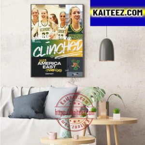 Vermont Catamounts Womens Basketball Are 2023 America East Conference Champions Art Decor Poster Canvas