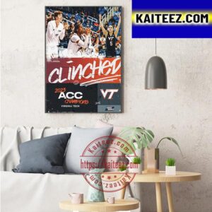 Virginia Tech Womens Basketball Are 2023 ACC Champions Art Decor Poster Canvas