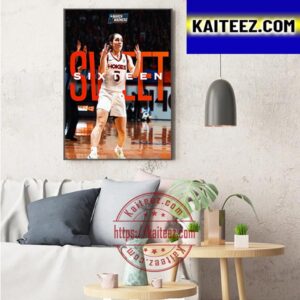 Virginia Tech Womens Basketball Sweet 16 Wins At Home Art Decor Poster Canvas