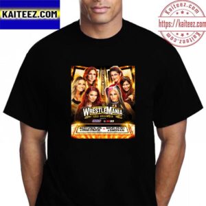 WWE WrestleMania Goes Hollywood Womens Matchup Vintage T-Shirt