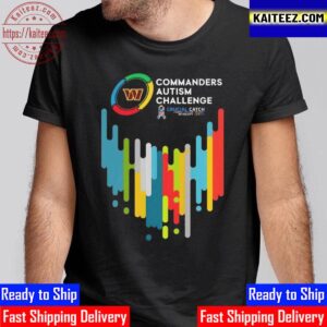 Washington Commanders Autism Challenge Crucial Catch Intercept Autism 2023 Vintage T-Shirt