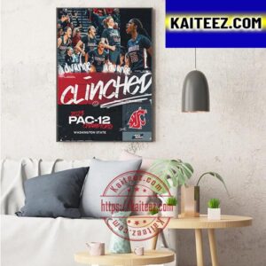 Washington State Cougars Womens Basketball Are 2023 PAC 12 Conference Champions Art Decor Poster Canvas