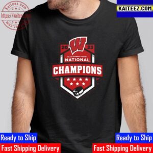 Wisconsin Badgers 2023 NCAA Frozen Four Womens Ice Hockey Tournament National Champions Vintage T-Shirt