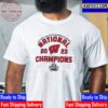 Wisconsin Badgers NCAA Womens Ice Hockey National Champions 2023 Vintage T-Shirt