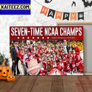 Wisconsin Badgers 7th NCAA Womens Hockey National Champions Art Decor Poster Canvas
