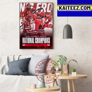 Wisconsin Badgers Are The 2023 NCAA Womens Hockey National Champions Art Decor Poster Canvas