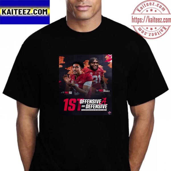 1st Offensive And Defensive Players Selected In The 2023 NFL Draft Vintage T-Shirt