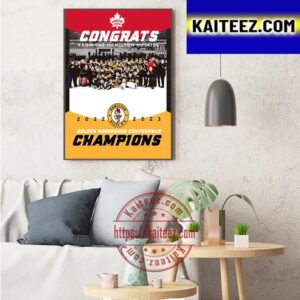 2022 2023 Golden Horseshoe Conference Champions Are Hamilton Kilty Bs Art Decor Poster Canvas