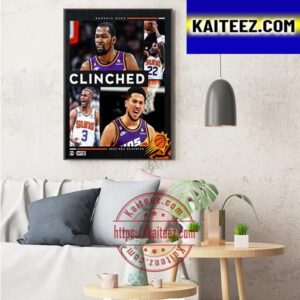 2023 NBA Playoffs Clinched Phoenix Suns Art Decor Poster Canvas