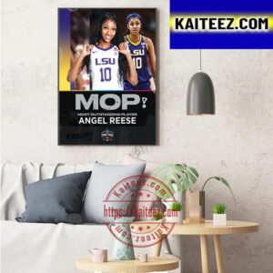 2023 NCAA March Madness Tournament Most Outstanding Player Is Angel Reese Art Decor Poster Canvas
