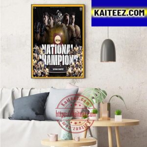 2023 National Champions Are Quinnipiac Mens Ice Hockey Art Decor Poster Canvas