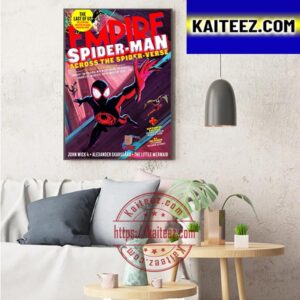 Across The Spider Verse EMPIRE Magazine Cover Art Decor Poster Canvas