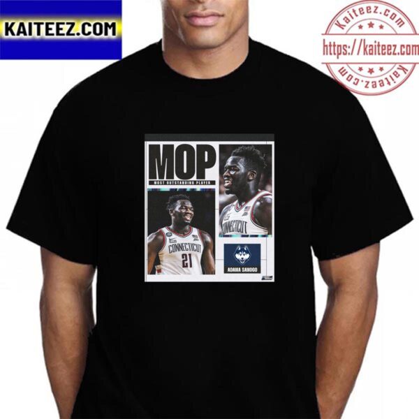 Adama Sanogo Is MOP Most Oustanding Player In NCAA National Championship Vintage Tshirt