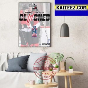 Adirondack Thunder Clinched 2023 Kelly Cup Playoffs Art Decor Poster Canvas