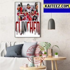 Adirondack Thunder Clinched Kelly Cup Playoffs 2023 Art Decor Poster Canvas