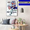 Alexandar Georgiev And Linus Ullmark 40 Most Wins In NHL Art Decor Poster Canvas