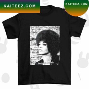 Angela Davis Black Panther Earrings T-shirt