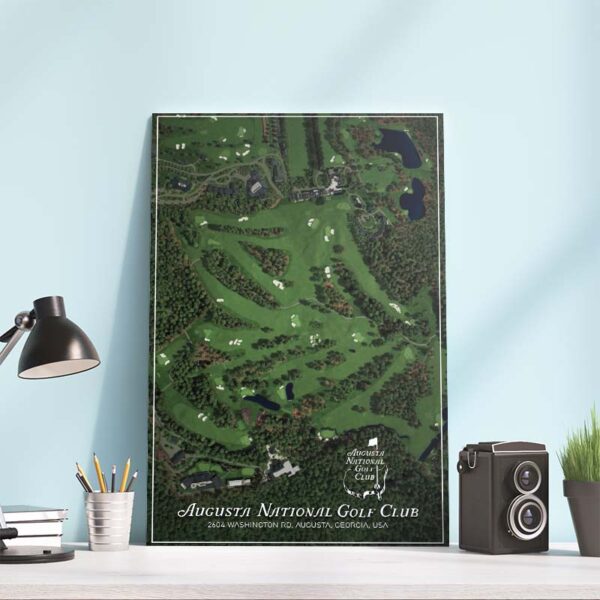 Augusta National Golf Club Green Field Georgia Poster Canvas