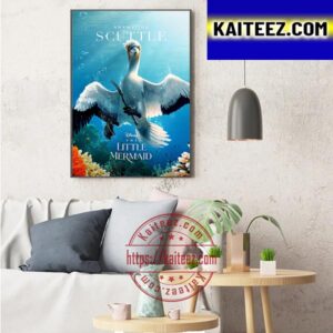 Awkwafina As Scuttle In The Little Mermaid 2023 Of Disney Art Decor Poster Canvas