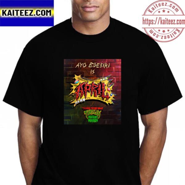 Ayo Edebiri Is April ONeil In Teenage Mutant Ninja Turtles Mutant Mayhem Vintage T-Shirt