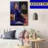 Atlanta Falcons Select Texas RB Bijan Robinson In The NFL Draft 2023 Art Decor Poster Canvas