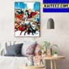 Batman And Superman World Finest 17 Cover Art Decor Poster Canvas