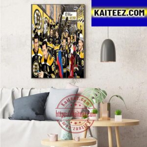 Boston Bruins Have Set An NHL Record With Their 63rd Win Of The Season Art Decor Poster Canvas