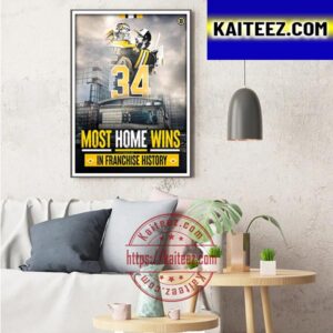 Boston Bruins Most Home Wins With 34 Art Decor Poster Canvas