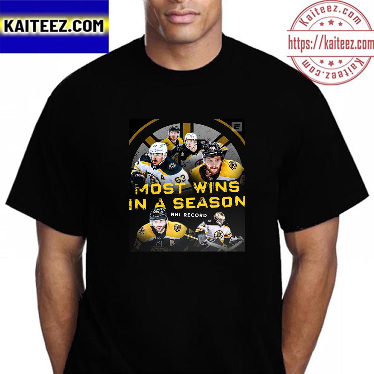 Boston Bruins Most Wins In A Season In NHL Record With 63 Vintage T-Shirt