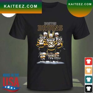 Boston Bruins Patrice Bergeron Brad Marchand and David Pastr??k signatures 2023 T-shirt