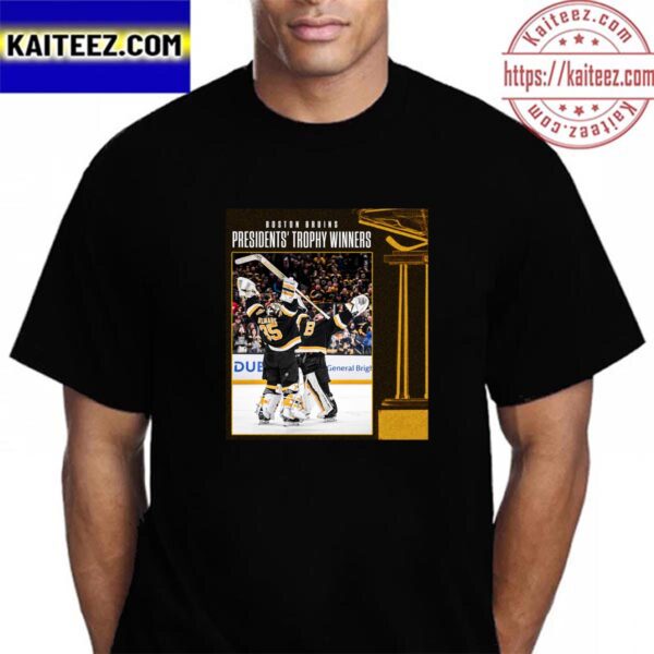 Boston Bruins The 2023 Presidents Trophy Winners Vintage Tshirt