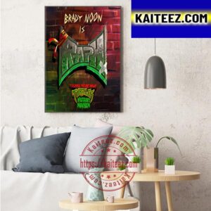 Brady Noon Is Raphael In Teenage Mutant Ninja Turtles Mutant Mayhem Art Decor Poster Canvas