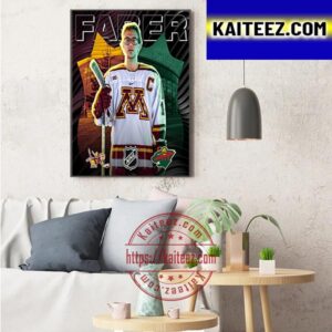 Brock Faber Continue To Represent The State of Hockey At An Elite Level Art Decor Poster Canvas