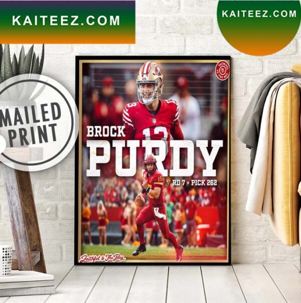 Brock Purdy In 2023 NFL Draft Poster Canvas